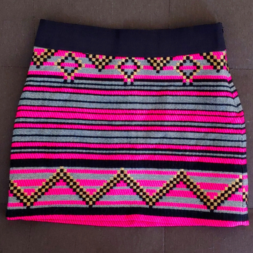 Milly Pink Tweed Mini Skirt